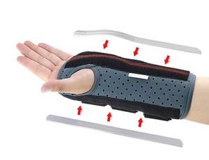 Férula de muñeca transpirable ajustable, muñequera ajustada con placa de acero para cinturón de muñeca de túnel carpiano deportivo - Product Image 2