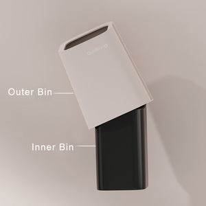 Nhà Máy Bán buôn Ins <span class=keywords><strong>18L</strong></span> vuông PP nhựa màu tím màu hồng hình chữ nhật Thùng rác có thể văn phòng nhà Thùng rác với bên trong <span class=keywords><strong>bin</strong></span> - Product Image 3