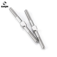 Titanium Alloy M3 Double End Thread Rod Stud Bolt Left and Right Thread Dual Head Threaded Bar 14-50mm