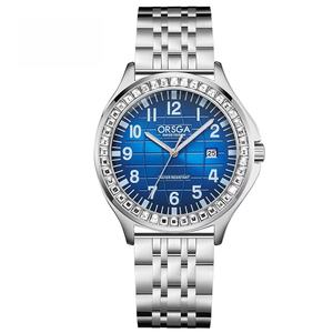 Reloj de pulsera para hombre con calendario y diamantes incrustados - Acero sólido - Elegante - Uso empresarial - Venta al por mayor de fábrica - Reloj de cuarzo con diseño a cuadros - Product Image 6