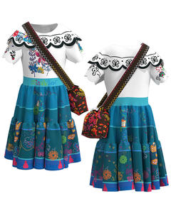 Disfraz de <span class=keywords><strong>Encanto</strong></span>, Vestido de Princesa, Traje Encantador para Niñas, Cosplay de Isabela Mirabel, Ropa para Fiestas de Navidad y Cumpleaños - Product Image 5