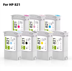 <span class=keywords><strong>Cartouche</strong></span> d'<span class=keywords><strong>encre</strong></span> remanufacturée 400 ml 7 couleurs 821 pleine de latex avec puce pour imprimante HP Latex 110/115 - Product Image 1
