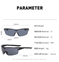 Lunettes de soleil Gradient Shield, verres PC, monture PC, lunettes de sport enveloppantes, lunettes de mode pour l'extérieur, vente en gros