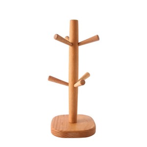 Wooden Cup Holder <b>Tree</b> Shaped 3 Tier Mug Drainer <b>Stand</b> For Kitchen Countertop - Product Image 5