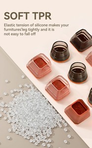 Nouvelle conception, couvre-pieds <span class=keywords><strong>de</strong></span> <span class=keywords><strong>chaise</strong></span> en silicone épais, durable, anti-rayures, réutilisable, et protecteurs <span class=keywords><strong>de</strong></span> pieds pour les pieds <span class=keywords><strong>de</strong></span> meubles - Product Image 5