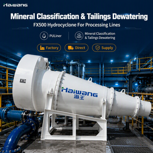 Haiwang FX500 Hydrozyklon-PULiner zur Mineralklassifizierung und Entwässerung von Schlacken – Hydraulischer Zyklon-Separator für Verarbeitungslinien - Product Image 2