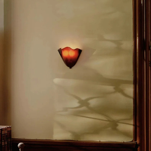 Mỹ Retro Pháp Màu Berry Glass Tường Đèn LED E14 Vỏ Treo Tường Nghệ Thuật Trang Trí Nội Thất Phòng Khách Nền Nghiên Cứu - Product Image 5