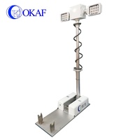 Mástil Telescópico de 3.5 Metros para Montaje en Vehículo, para Cámara PTZ en Techo de Auto 	 Torre de Iluminación de Aleación de Aluminio
