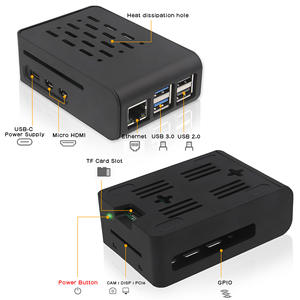 حافظة واقية من المروحة PWM لحامل التوت بي 5 علبة تبريد حمراء وبيضاء بمادة بلاستيكية - Product Image 4