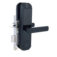 Serrure de porte intelligente WiFi Tuya Deftun, déverrouillage à distance par empreinte digitale biométrique et mot de passe, en acier inoxydable 304, pour porte en aluminium/verre