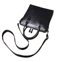 Tas Kerja Pria Motif Kulit Buaya dari Bahan Nilon dengan Lapisan Katun - Tas Selempang Perjalanan