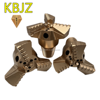 KBJZ Chine Fabricant Alliage Acier Carbure PDC Cutter Forage de Puits d'Eau Exploitation Minière 8 Pouces 200 mm 3 Ailes Concave Pdc Drag Bit
