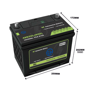 48D26MF แบตเตอรี่รถยนต์5W 12V แบตเตอรี่สตาร์ทรถยนต์แบบ cranking ปิดผนึก50Ah - Product Image 2