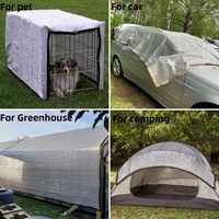 Voile d'ombrage doré en aluminium, réfléchissant, isolant thermique, pour jardin/ombrage pour animaux de compagnie