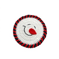 Sous-verres de Noël minimalistes, entièrement faits à la main au crochet et au tricot - Nouveautés prêtes à l'emploi en provenance de Chine