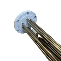 Calentador de inmersión de brida OEM 380V 400V con tubo de temperatura para sensor de temperatura (termopar)