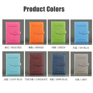 Тонкий дорожный Держатель для паспорта модные кошельки безопасная и безопасная защита RFID Магнитная кнопка достаточно места и держатель для сим-карт - Product Image 4