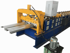 2021 Trung Quốc Thiết Kế Mới Nhất Nóng Bán PLC Mạ Kẽm Kim Loại Boong Tấm Making <span class=keywords><strong>Machine</strong></span> Thép Bảng Điều Chỉnh Sàn CuộN Máy Ép P - Product Image 2