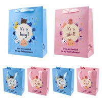 Nouveaux sacs cadeaux personnalisés pour baby shower avec poignée, sacs de faveur pour baptême, boîtes cadeaux pour fête de baptême, cadeaux de remerciement pour célébration du premier mois