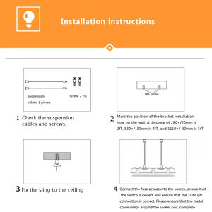 Luminaire LED linéaire IP65 4 pieds, étanche à l'eau, à la poussière et aux intempéries, pour entrepôt et chambre froide - Product Image 3