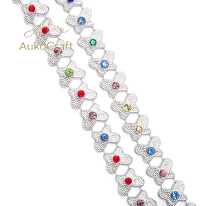 Fita de Strass Metálica para Costura, Corrente de Strass com Franjas, Corrente de Strass em Massa para Vestuário - Product Image 5