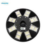 Lampes solaires de jardin UFO intégrées, puissantes, pour extérieur, vente chaude en usine, 1000W, 8 à 16 têtes LED, 10 CE, DC 12V, 80 ABS, IP65, 5-8 heures d'autonomie