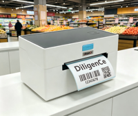 Imprimante d'étiquettes thermiques sans fil 4x6 pouces BT LAN USB A6 pour codes-barres et autocollants d'expédition