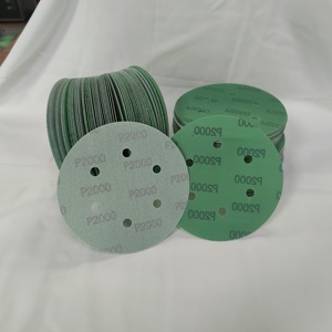 Schuurpapier Schijf 6 ''150Mm Haak En Lus Schuurschijf Met Multi Gaten Zirkonia Groene Film Schuurpapier Voor Automatische - Product Image 4