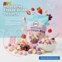 Groothandel Gevriesdroogde Gepofte Snoep Fruitig Aardbeienijs Vers Fruitige Smaak Zoete Melkpoeder Halal Gecertificeerd Vers