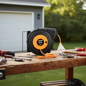 สายพ่วงม้วนเก็บได้ Vevor ยาว 50 ฟุต 14AWG 3 ช่องเสียบ สำหรับใช้งานกลางแจ้ง - Product Image 2