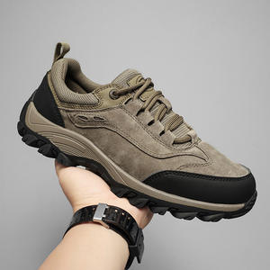 Zapatos de Senderismo Deportivos Transpirables y Resistentes al Desgaste de Piel de Vaca, Zapatos de Montañismo Ligeros para Hombre en Oferta - Product Image 1