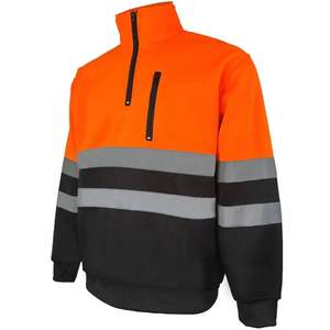 Sudadera de Seguridad Reflectante con Bolsillos de Gran Capacidad, Forro Polar, Logotipo Personalizable, Certificación ANSI Clase 2 EN 20471 - Product Image 3