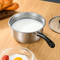 Offre Spéciale : Ensemble de 3 Ustensiles de Cuisine Polyvalents en Acier Inoxydable avec Couvercles en Verre – Casseroles et Poêles pour Cuisine et Restaurant