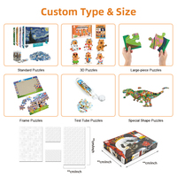 Puzzle en papier personnalisé Global Bridge, 1000 pièces, motifs animaux amusants, peinture poker, vente en gros, jouet puzzle pour adultes