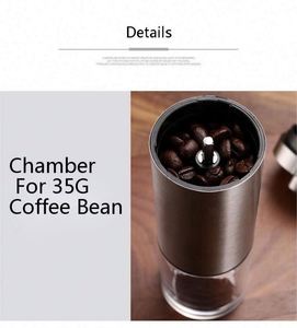 Molinillos de Café Manuales, Comerciales, para Espresso, con Muelas de Cerámica, de Acero Inoxidable, con Manivela, en Venta - Product Image 5