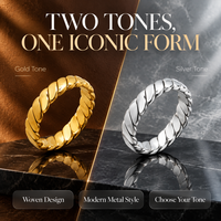 Bague en acier titane plaqué argent de haute qualité, torsadée, surface polie miroir, tendance, minimaliste, ornement pour les mains des femmes