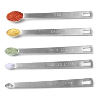 Cuillère à mesurer en métal durable et respectueuse de l'environnement de 5ml/7.5ml/10ml/15ml pour la cuisson en cuisine utilisée pour mesurer le poids