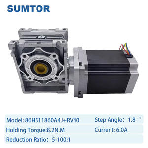 Hybrid Nema 34 Stepper <strong>Motor</strong> With Gearbox NMRV40 4.5/8.2/12N.M Worm Gear Electric <strong>Motor</strong> - Product Image 3