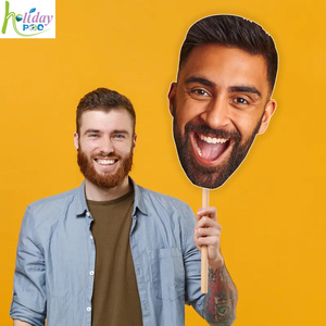 Cabeza grande personalizada, cabezas enormes personalizadas, corte de cara, accesorio de fiesta, cabeza de cara gorda, ventilador recortado, Cara de boda, soltero, graduación, cabeza gorda - Product Image 1