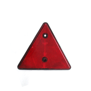 Réflecteur arrière triangulaire en acrylique K-lite Factory avec fixation à deux trous pour camion remorque, avertissement réfléchissant pour la <span class=keywords><strong>conduite</strong></span> - Product Image 1