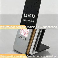 Support de numéro de table portable en acrylique personnalisé, léger, avec QR code, marqueur de siège, étiquette de commande à scanner pour la gestion des files d'attente, pour restaurants, cafés, hôtels