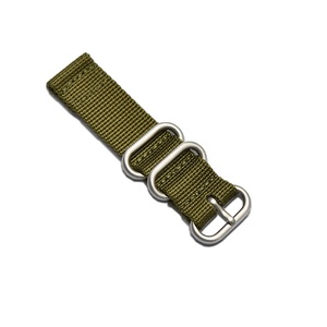 Militaire Camo Vert Bracelet En Nylon <span class=keywords><strong>Nato</strong></span> Noir Sangle 20 <span class=keywords><strong>22mm</strong></span> - Product Image 5