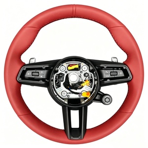 Volante Rojo al por Mayor con Perilla SC para Cayenne Macan <span class=keywords><strong>Carrera</strong></span> <span class=keywords><strong>GT</strong></span> 991.2 970 957 997 912 - Product Image 1
