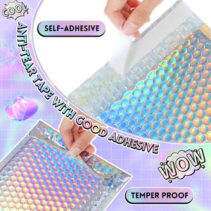 Kinh Doanh Nhỏ Không Thấm Nước Tự Dính Vận Chuyển Độn Phong Bì Gửi Thư Túi Kim Loại Long Lanh Ba Chiều Bong Bóng Maile - Product Image 3