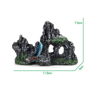 Petite rocaille aquatique, accessoires de décoration d'aquarium, résine, simulation artificielle de rocaille, paysage, décorations de réservoir à poissons - Product Image 5