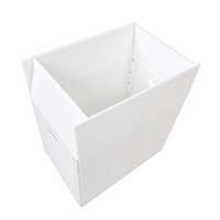 Conteneurs d'emballage en carton ondulé creux en PP jetables, feuilles ondulées, boîte de rangement domestique, découpe sur mesure
