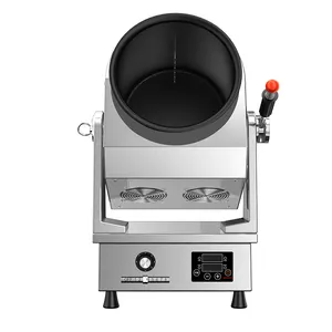 Robô de cozinha a gás wok elétrico premium, máquina automática de cozinhar 6 9 12L, arroz frito, panela rotativa de fábrica, tambor