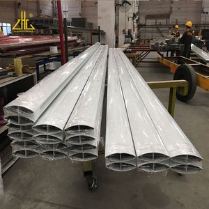 Nhôm Hình Bầu Dục Cửa Sổ Màn Trập Hồ Sơ, Nhôm Dù Để Che Nắng Cửa Sổ Ép Đùn, Anodized Nhôm Hồ Sơ - Product Image 3