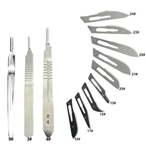 Scalpel Blades #22 에는 Dermaplaning, Crafts, Medical/Surgical Instruments/장비에 적합한 #4 금속 핸들이 포함됩니다.