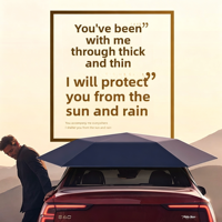 Zentopia Auvent de voiture entièrement automatique avec protection anti-grêle en tissu Oxford pour stationnement extérieur